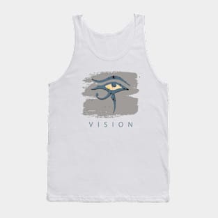Eye of Horus - Vision Grey & Blue Tank Top